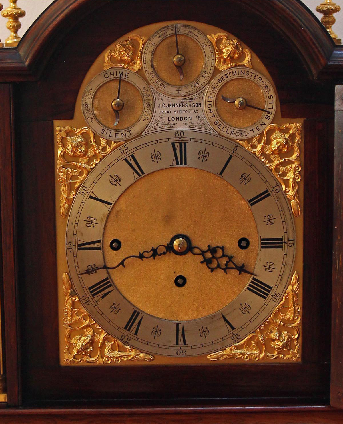 J.C. Jennens & Son 10 Bell Triple Fusee Bracket Clock - Simply Magnificent!
